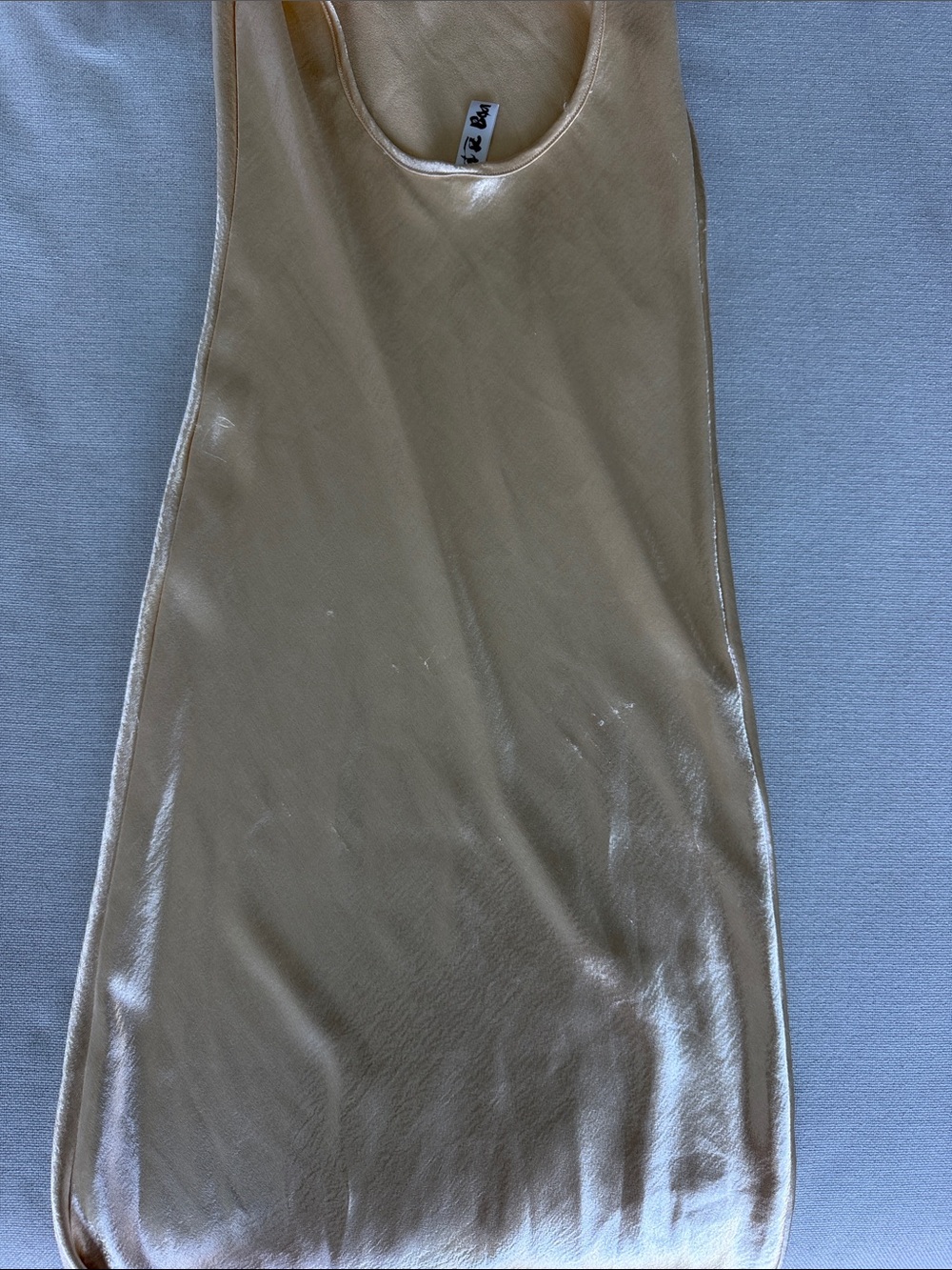 Rat & Boa Lumina Gold Maxi Satin Dress - Picture 5 of 5
